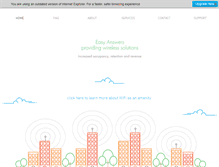 Tablet Screenshot of easyanswerswifi.com